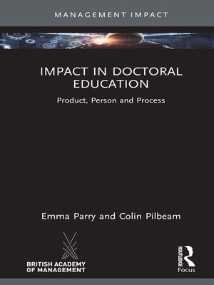 cover image of Impact in Doctoral Education